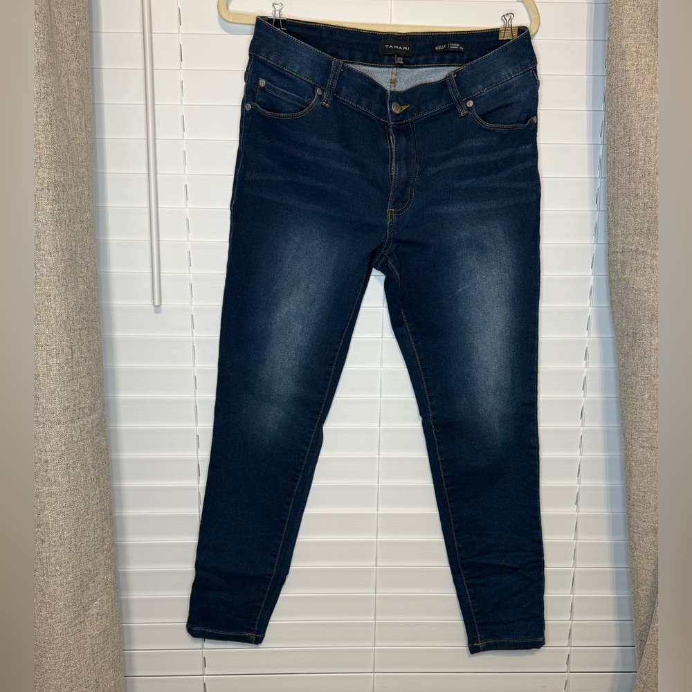 Tahari Dark Blue Ankle Jeans